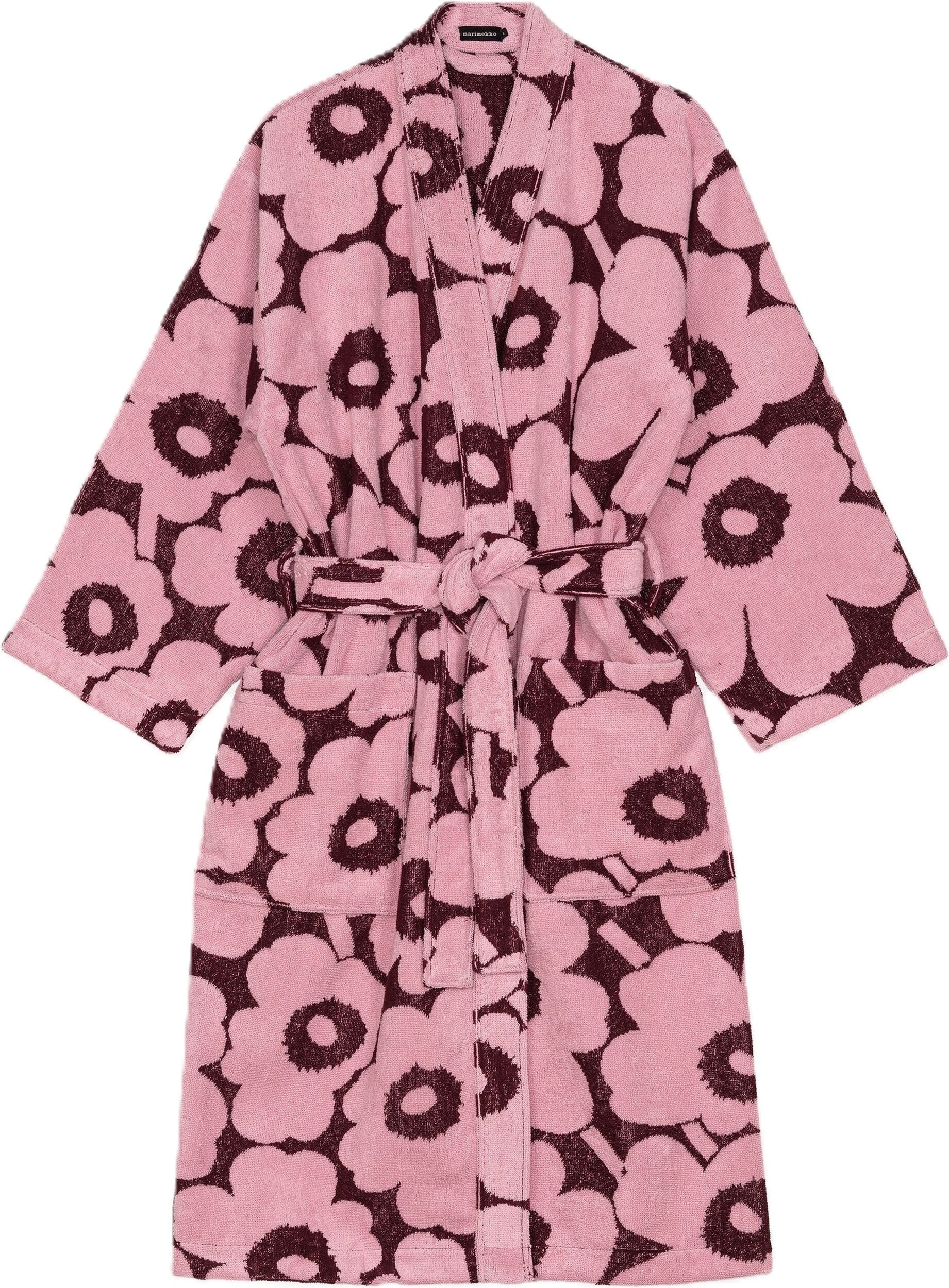 Pieni Unikko Bademantel M, 117 cm, pflaume-rosa