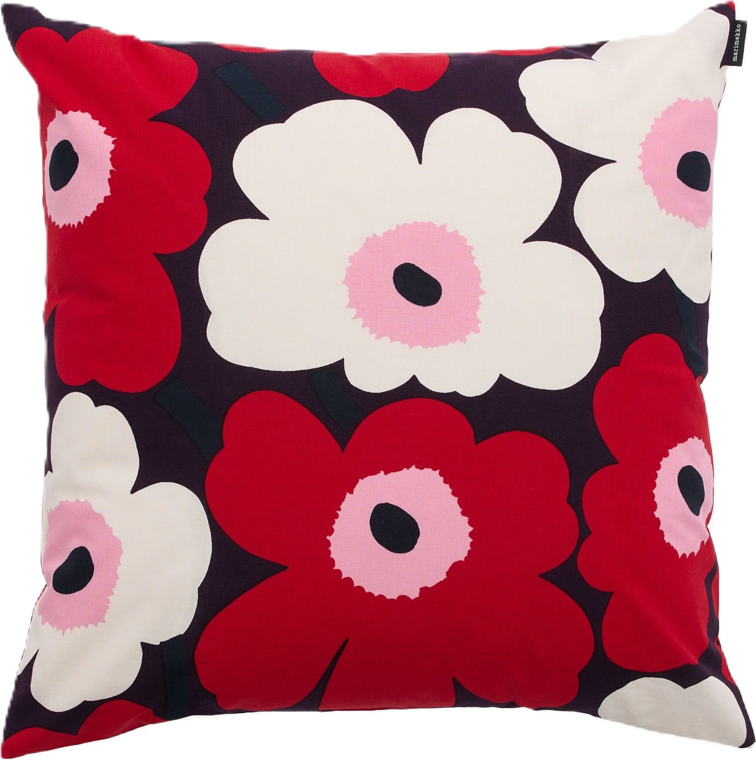 Pieni Unikko Kissenbezug 50 x 50 cm, Rosa- und Violetttöne