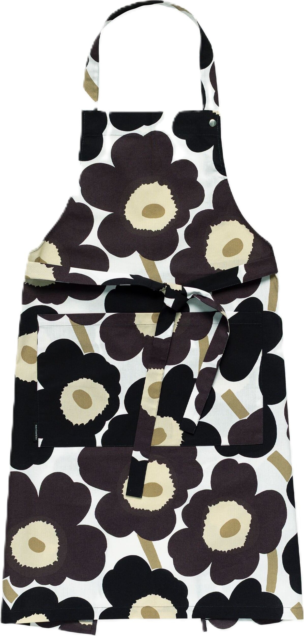 Pieni Unikko Küchenschürze grau-beige