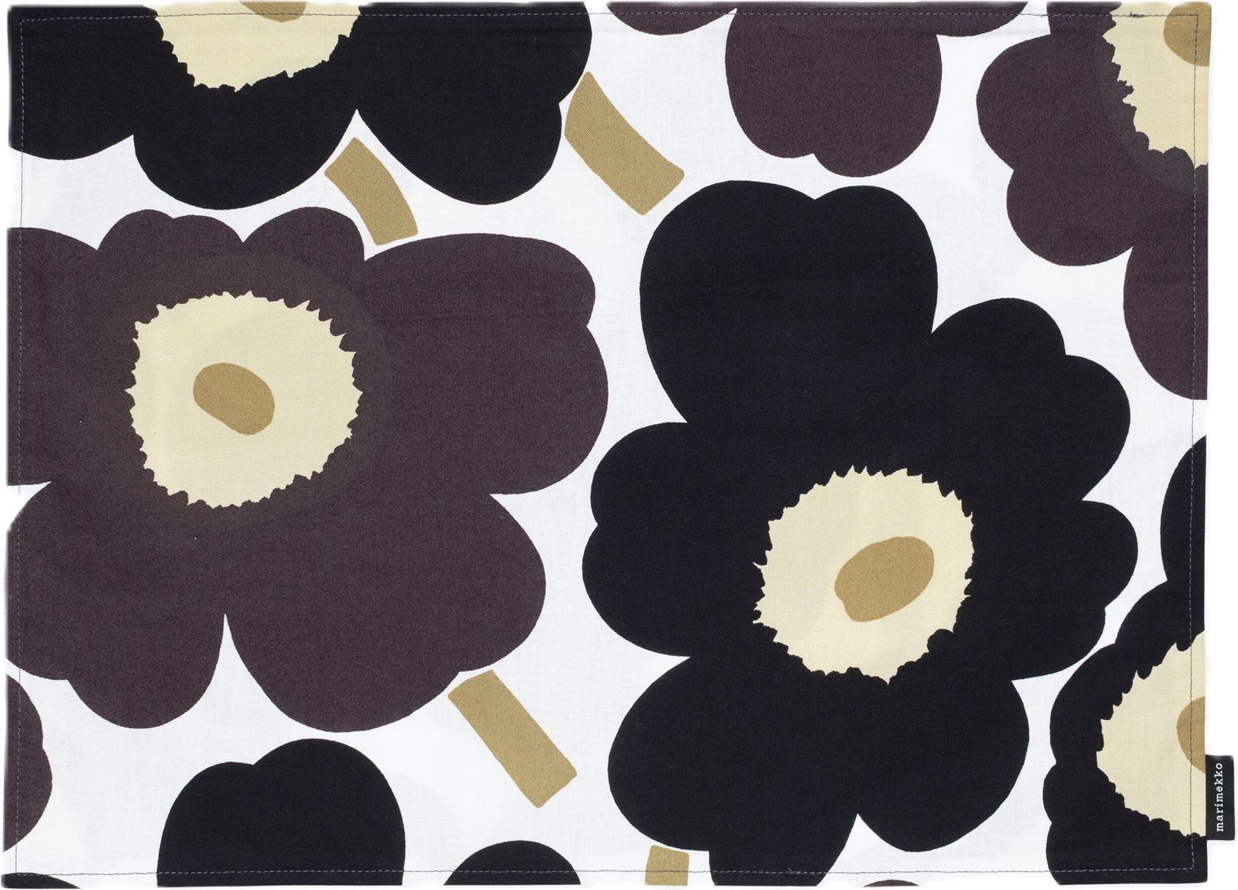 Pieni Unikko Tischset grau-beige