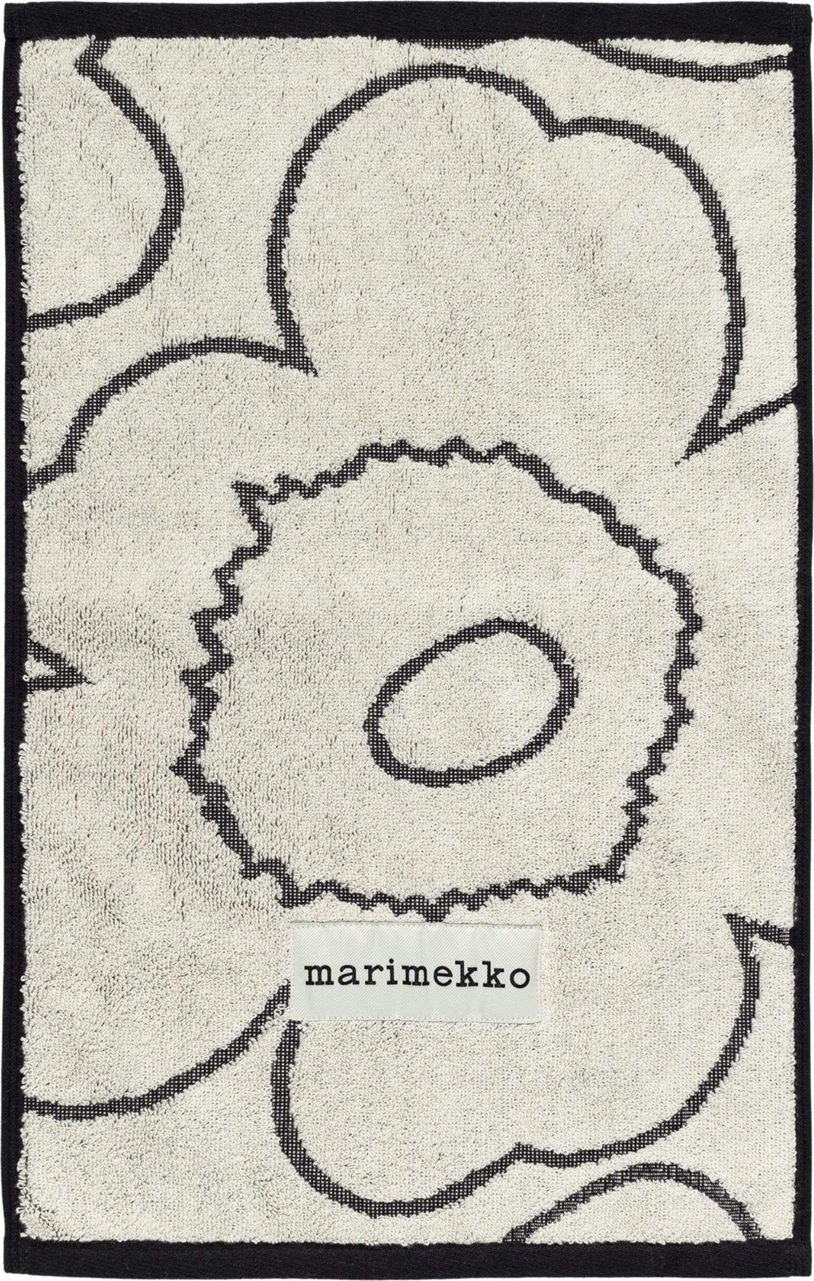 Piirto Unikko Handtuch 30 x 50 cm, schwarz-weiß