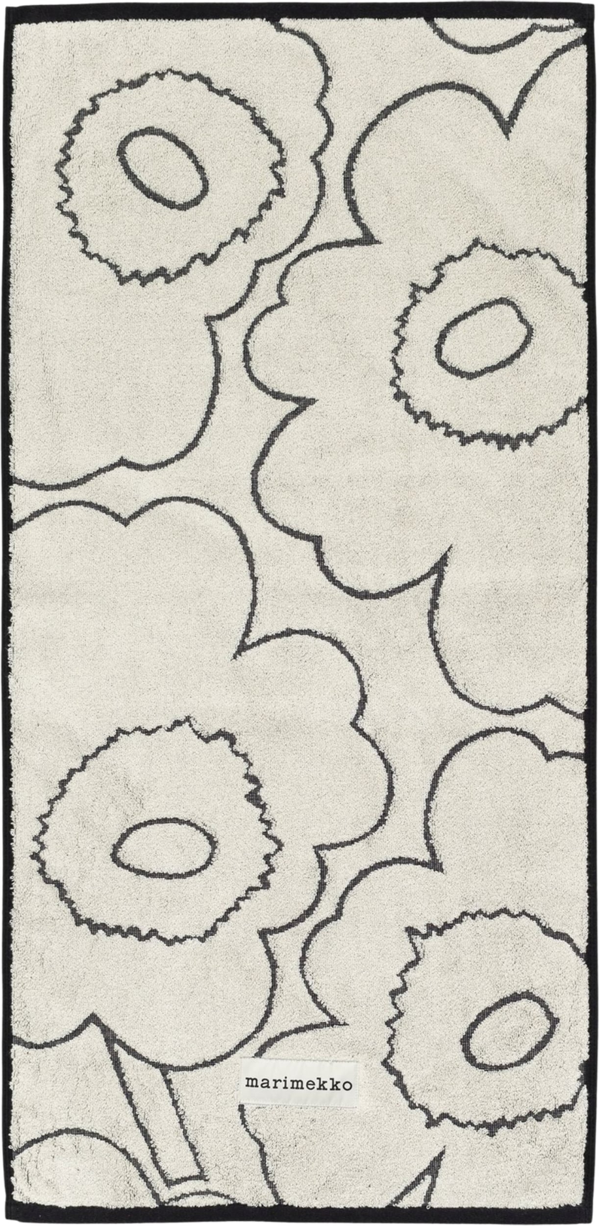 Piirto Unikko Handtuch 50 x 100 cm, schwarz-weiß