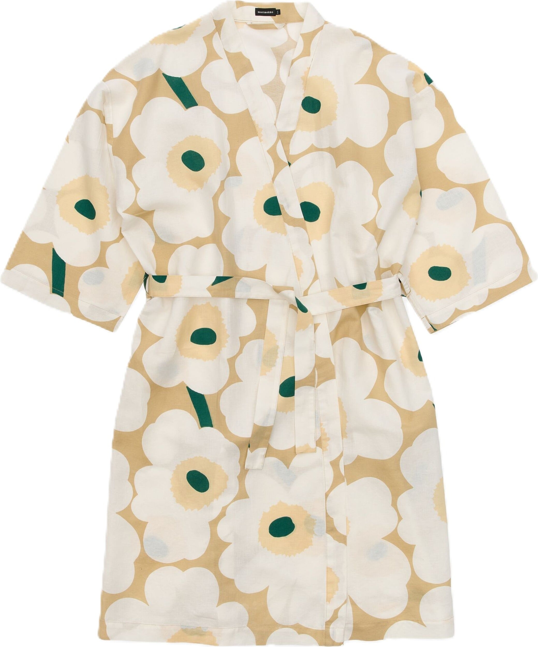 Unikko Bademantel cremefarben-beige
