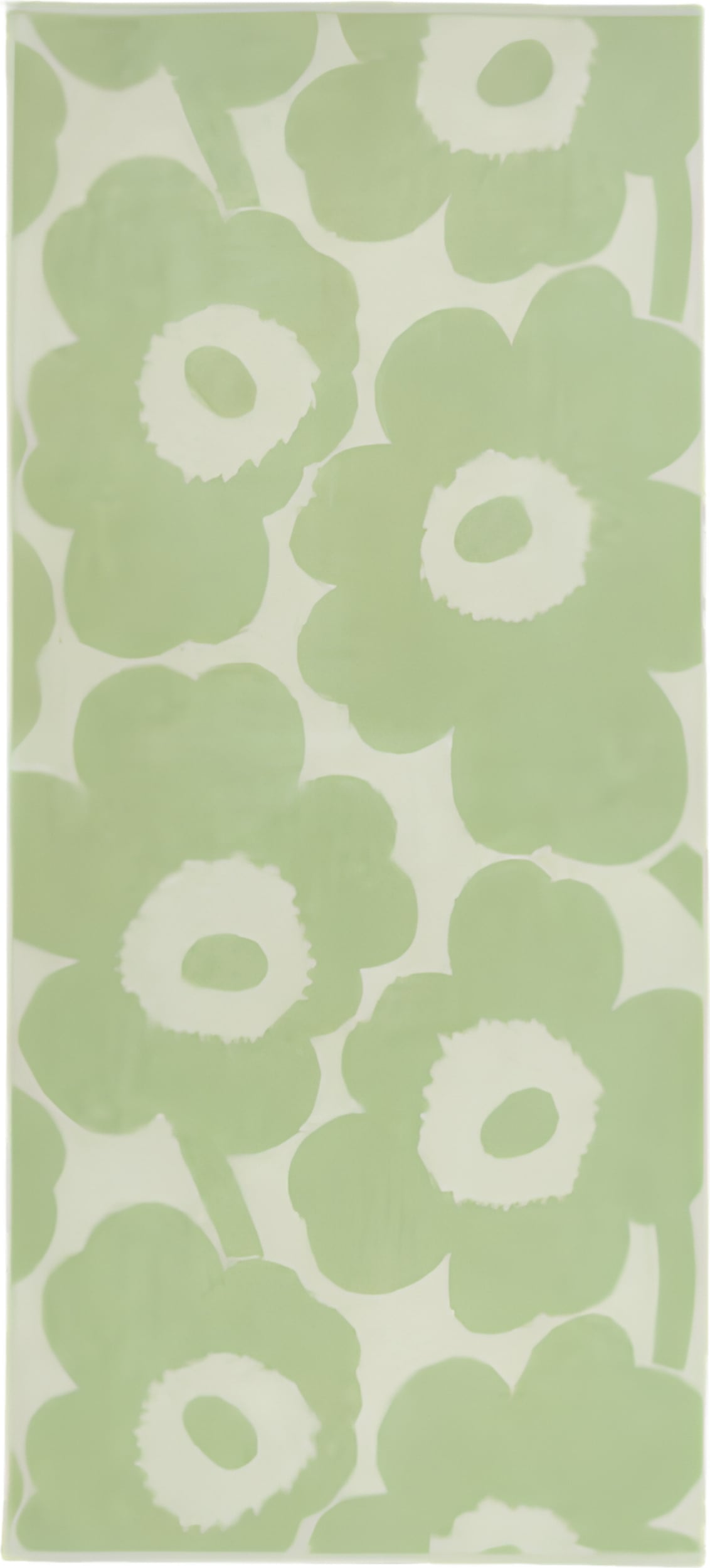 Unikko Badetuch 70 x 150 cm, grün-weiß