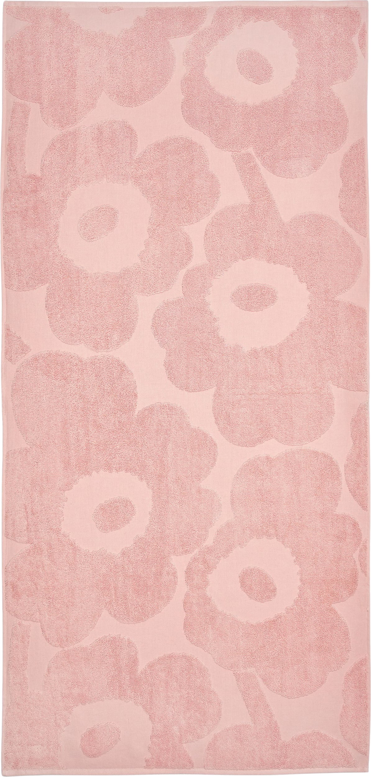 Unikko Badetuch 70 x 150 cm, rosa, geprägt