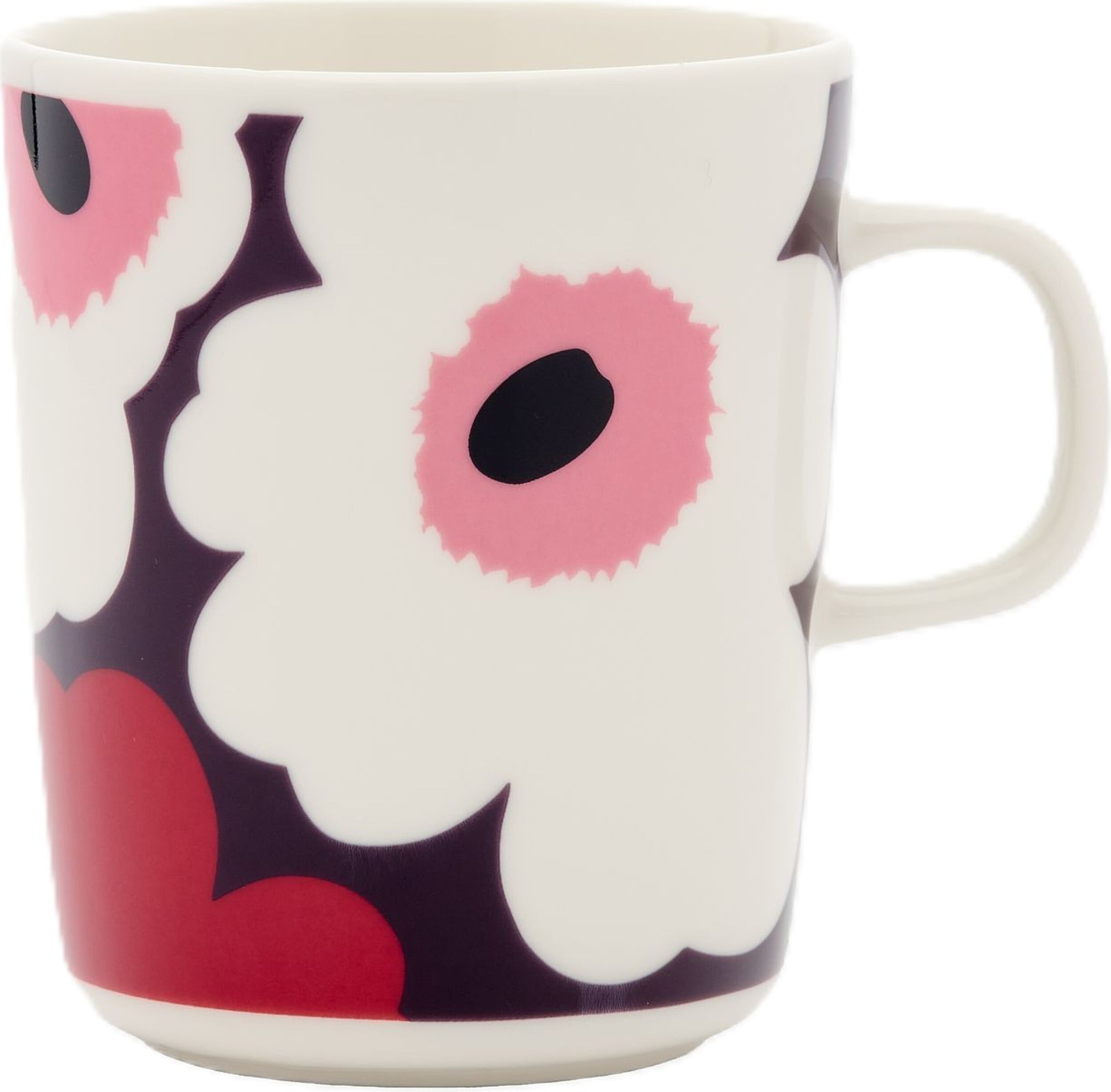 Unikko Becher 250 ml, weiß-lila