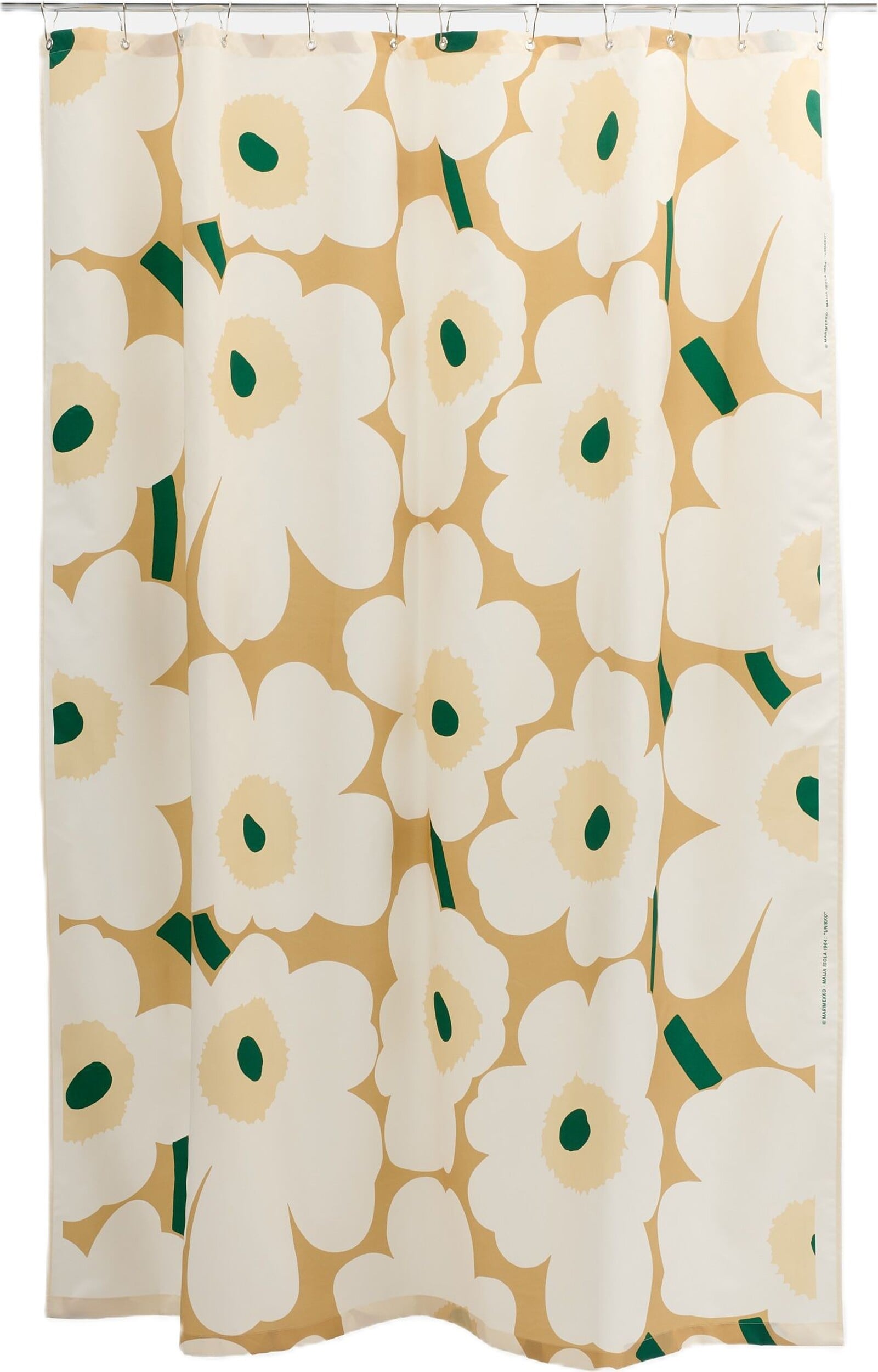 Unikko Duschvorhang 180 x 200 cm, cremefarben-beige