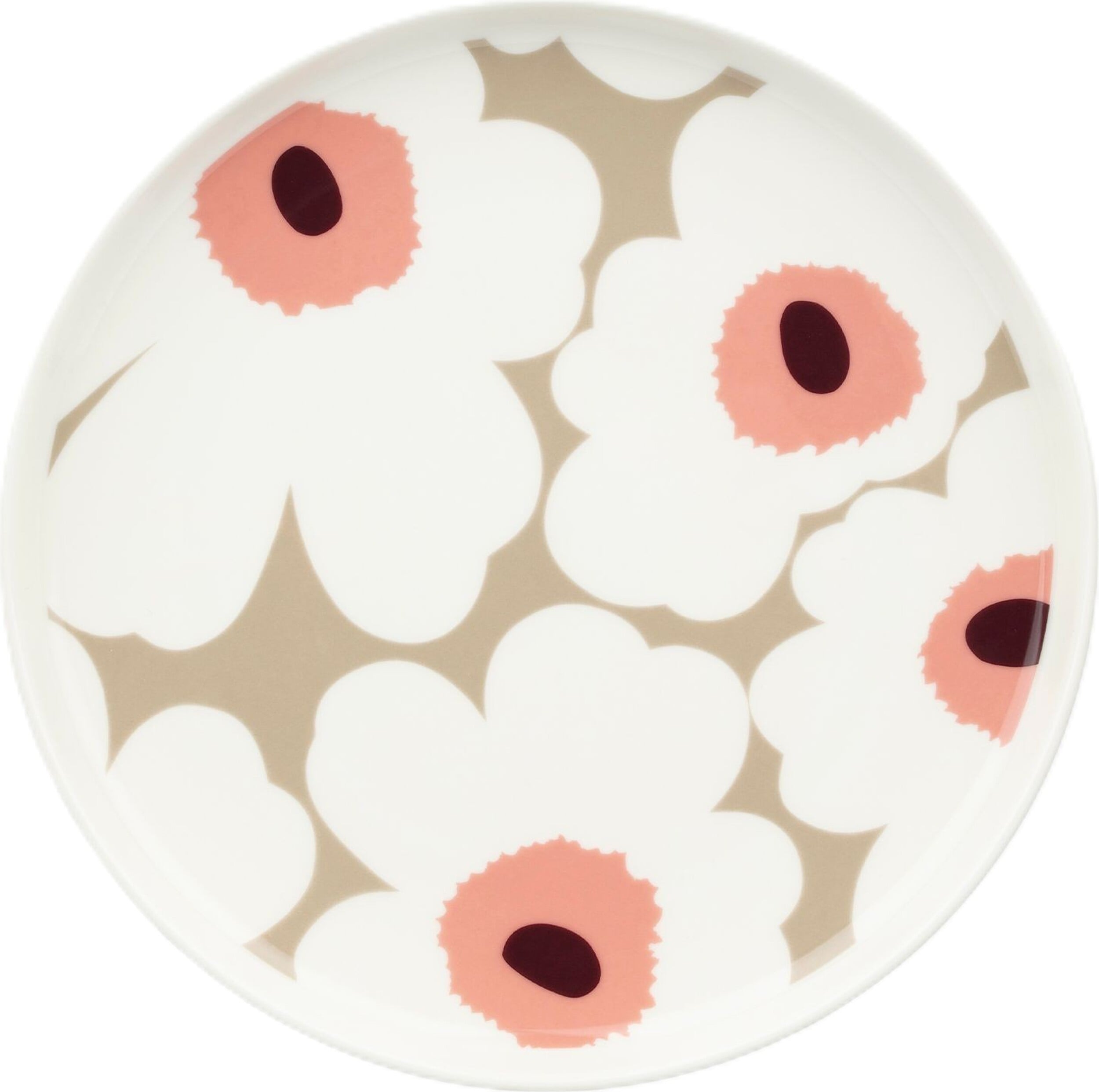 Unikko Frühstücksteller 20 cm, beige-rosa