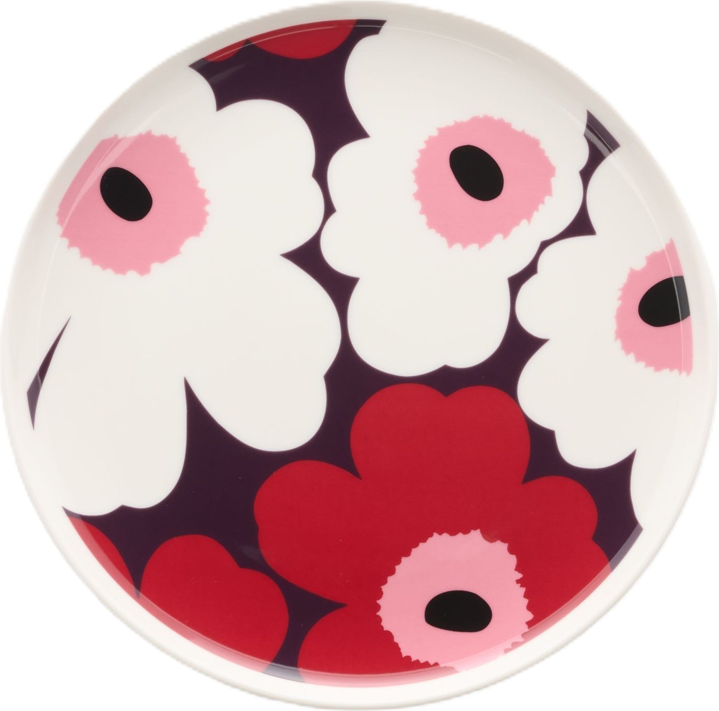 Unikko Frühstücksteller 20 cm, weiß-lila