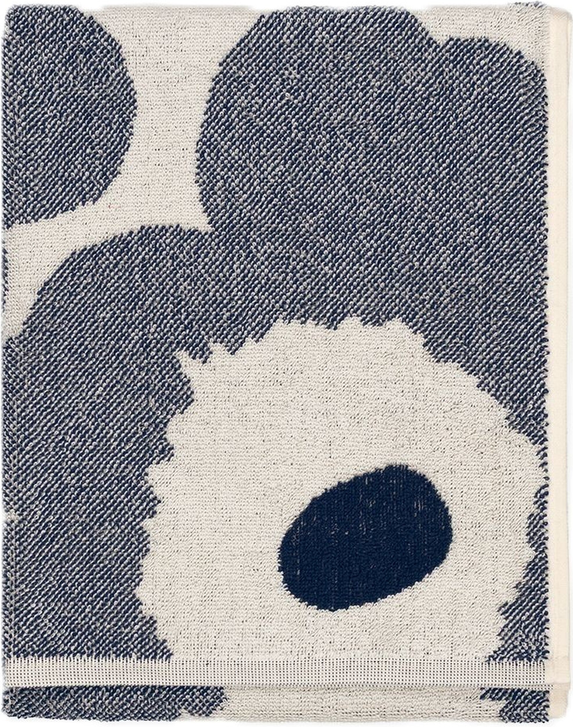 Unikko Handtuch 50 x 70 cm, blau-weiß