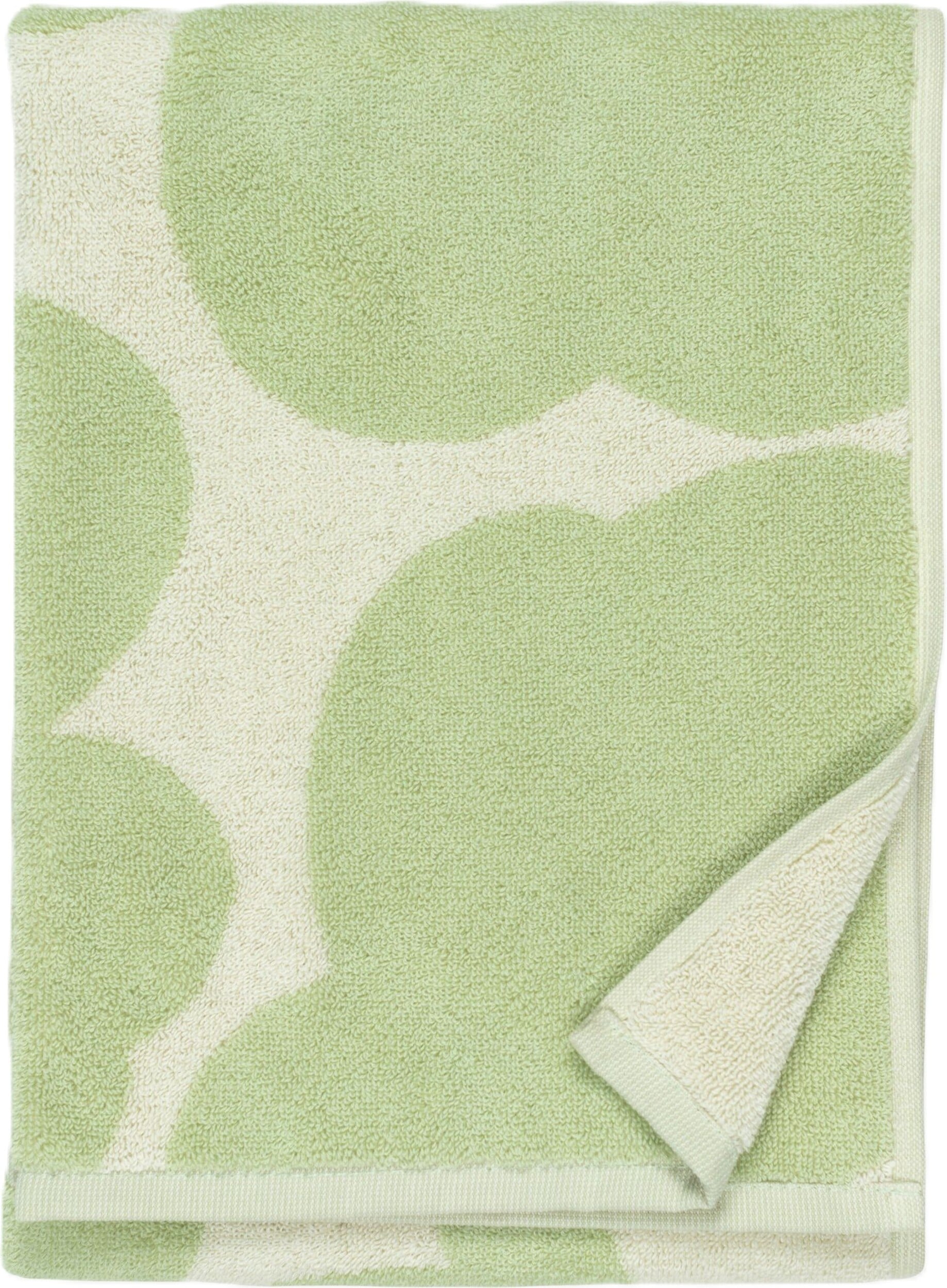 Unikko Handtuch 50 x 70 cm, grün-weiß