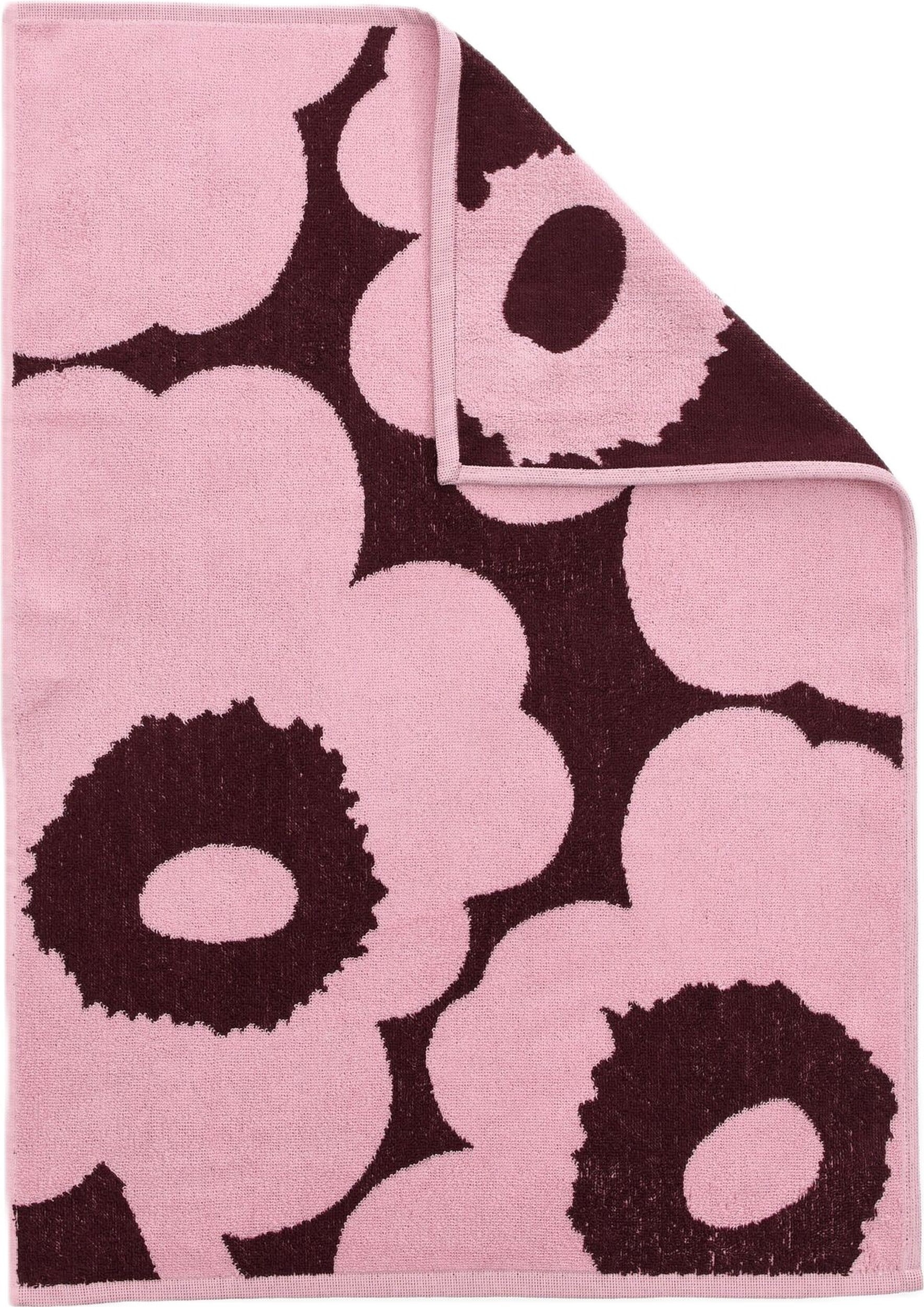 Unikko Handtuch 50 x 70 cm, pflaume-rosa