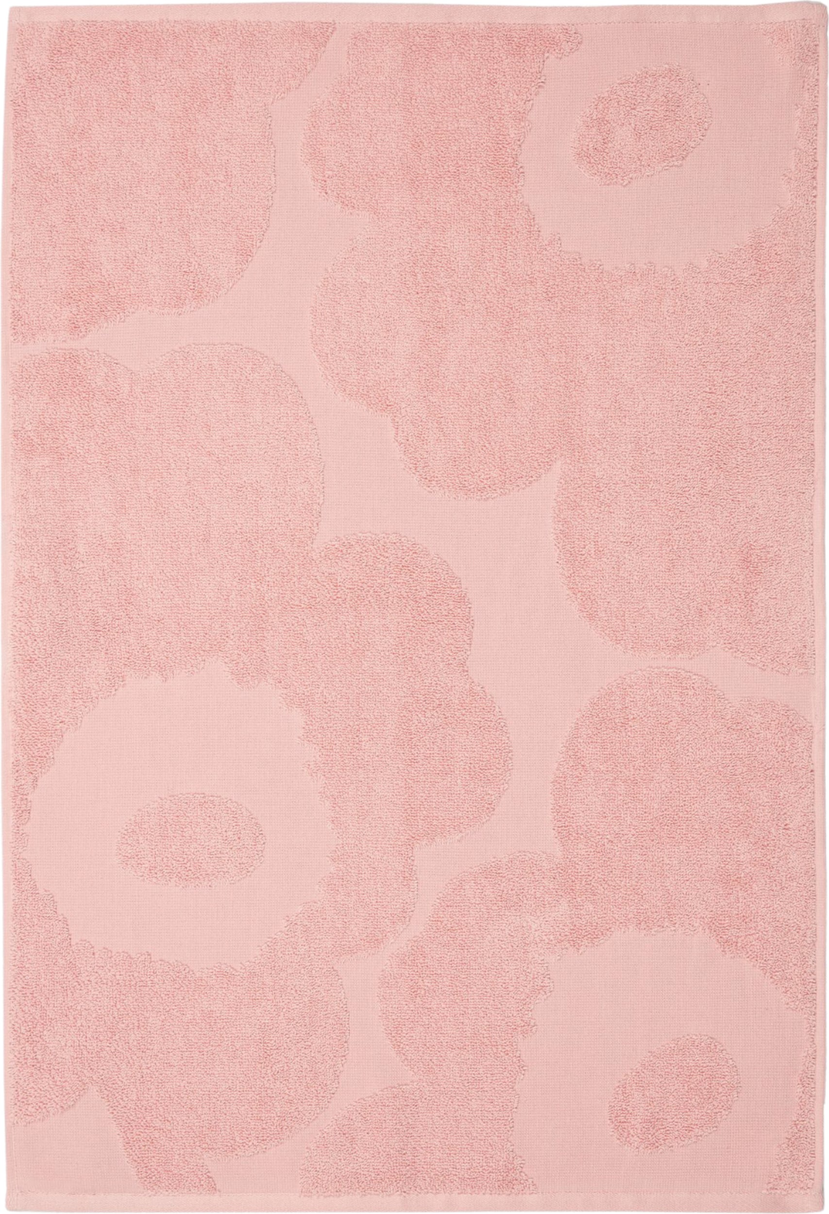 Unikko Handtuch 50 x 70 cm, rosa, geprägt