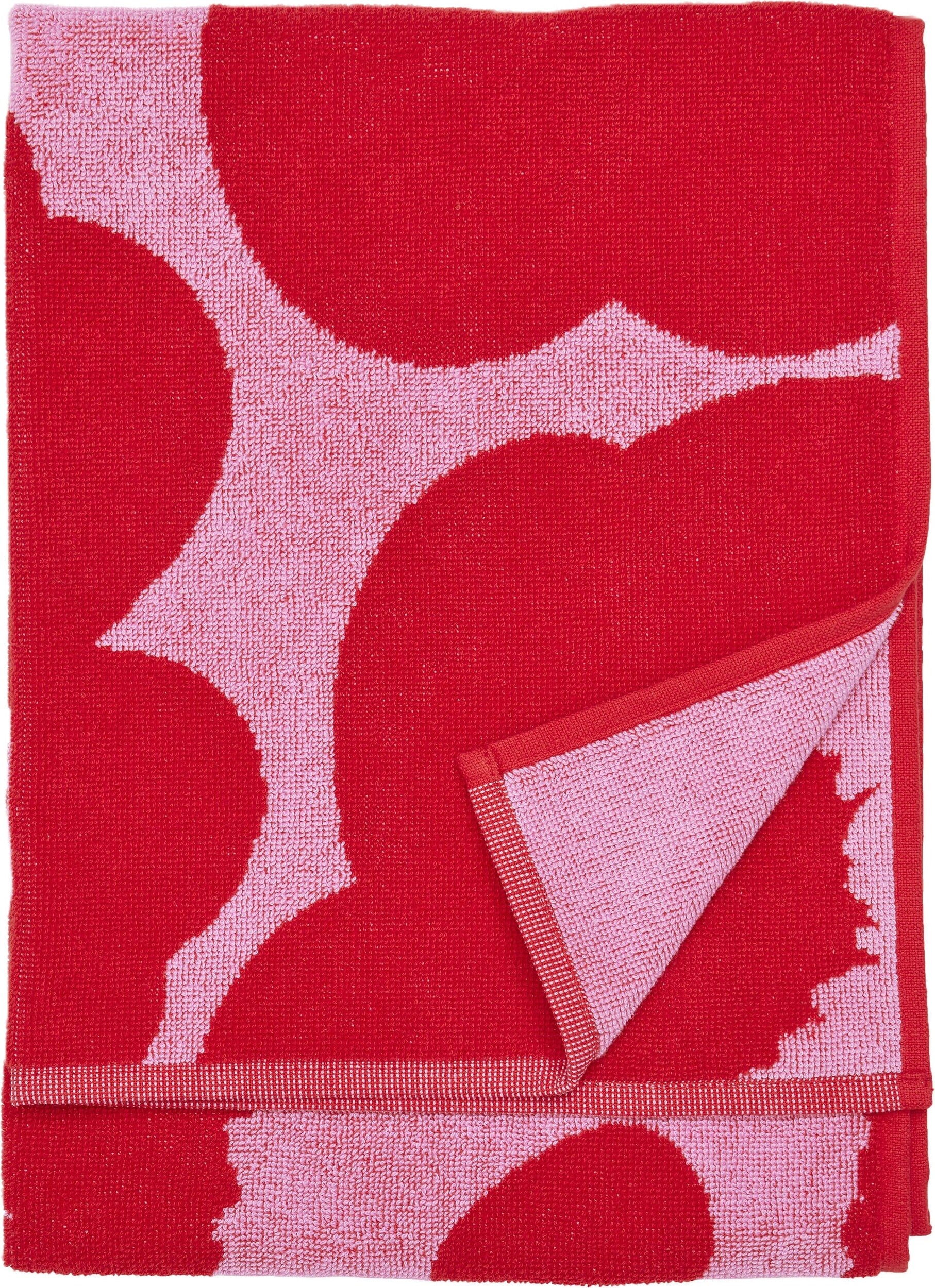 Unikko Handtuch 50 x 70 cm, rot-rosa