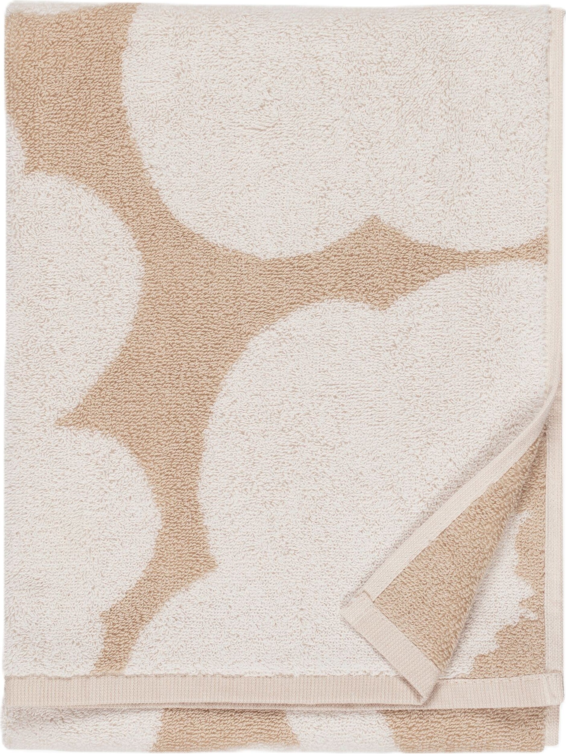 Unikko Handtuch 50 x 70 cm, weiß-beige