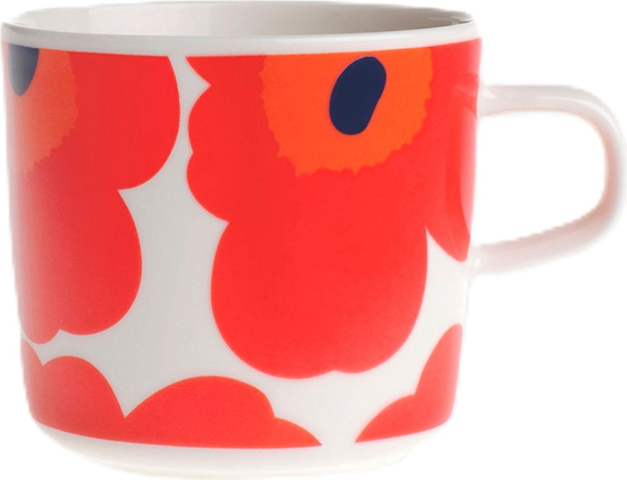 Unikko Kaffeetasse 200 ml, rot-weiß