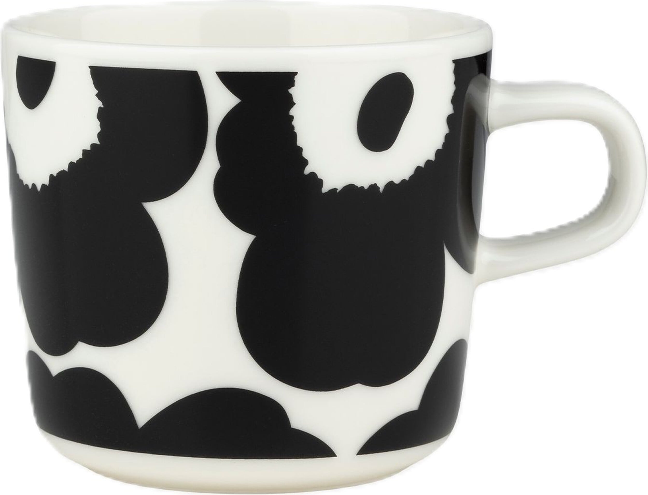 Unikko Kaffeetasse 200 ml, schwarz-weiß
