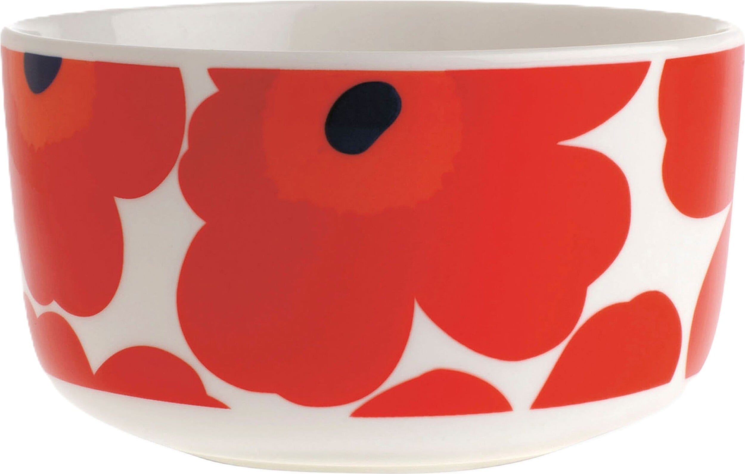 Unikko Schale 500 ml, weiß-rot