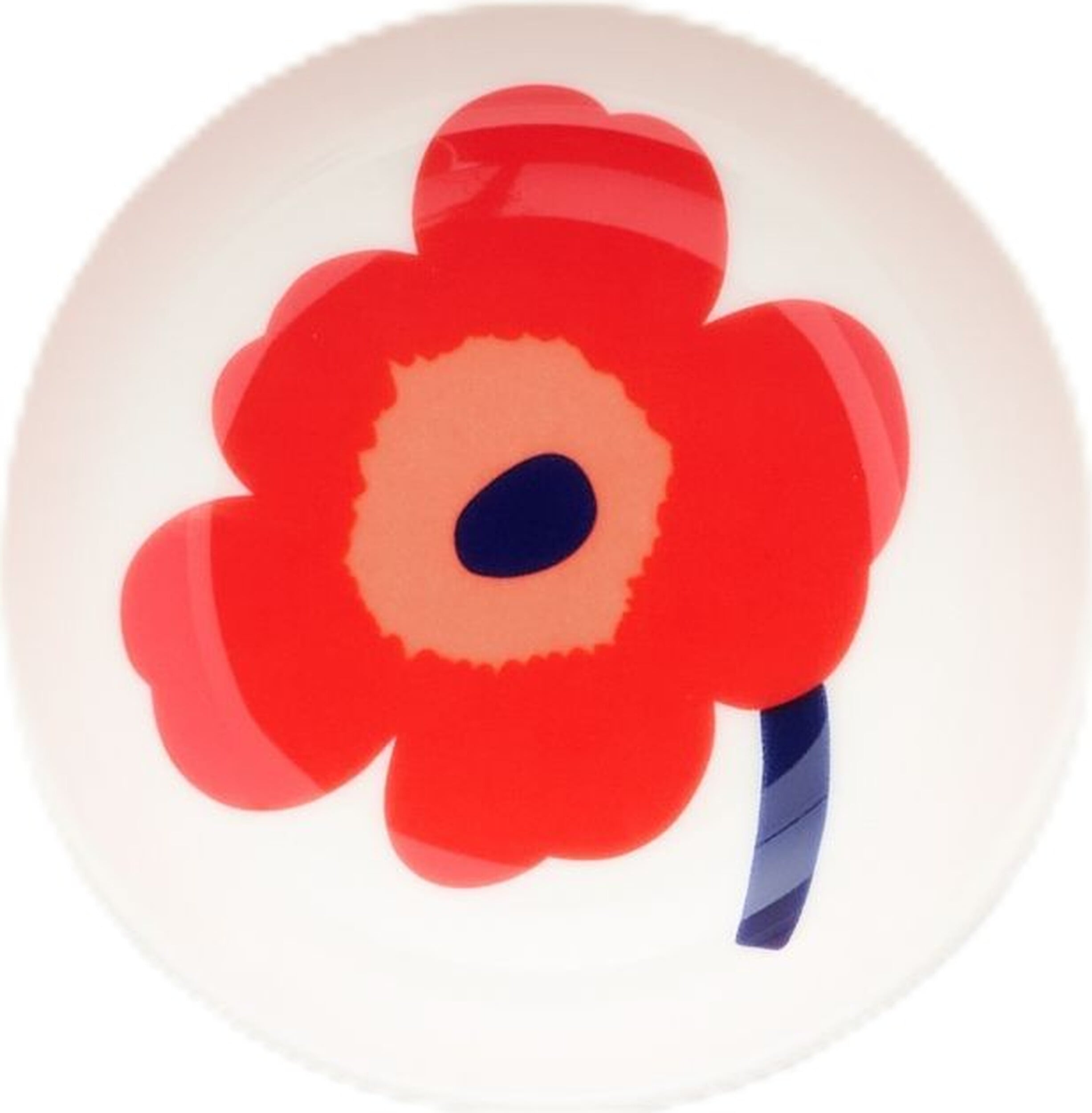 Unikko Snackschale 9 cm, weiß-rot