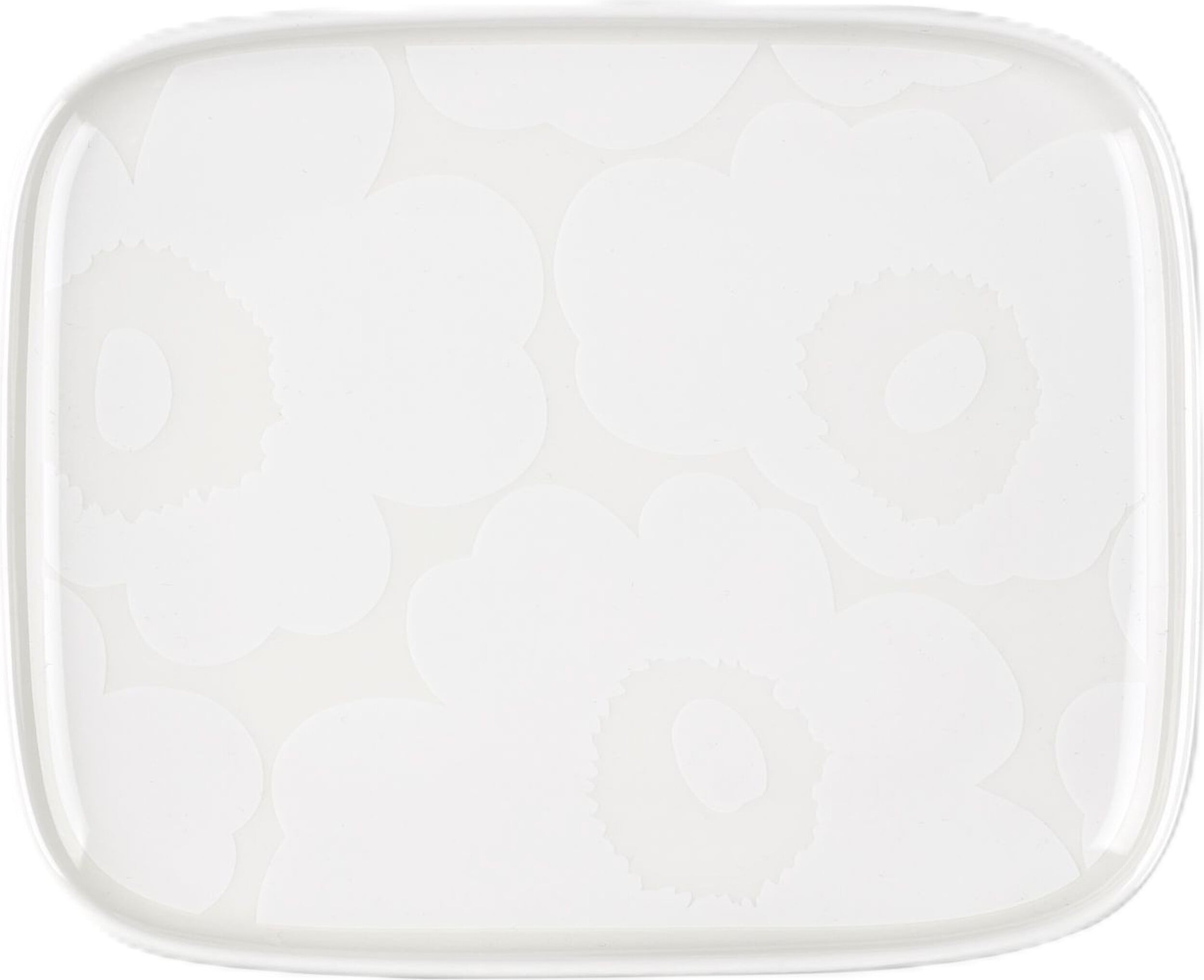 Unikko Snackteller 15 x 12 cm, weiß