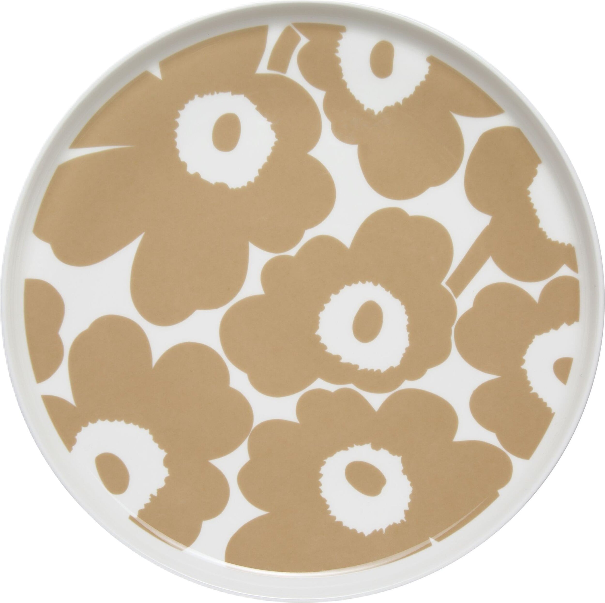 Unikko Speiseteller 25 cm, weiß-beige