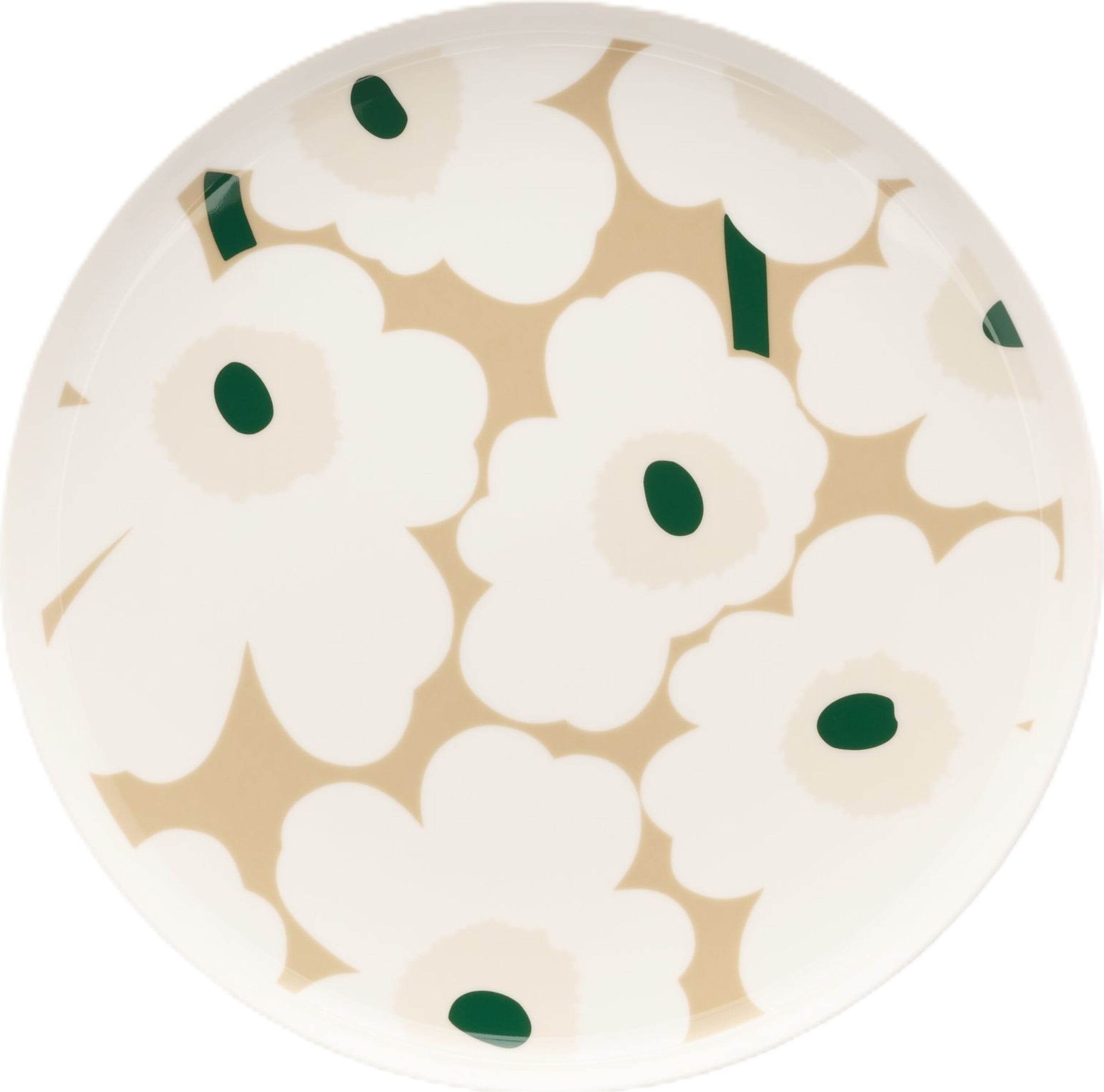 Unikko Speiseteller 25 cm, weiß-sandfarben
