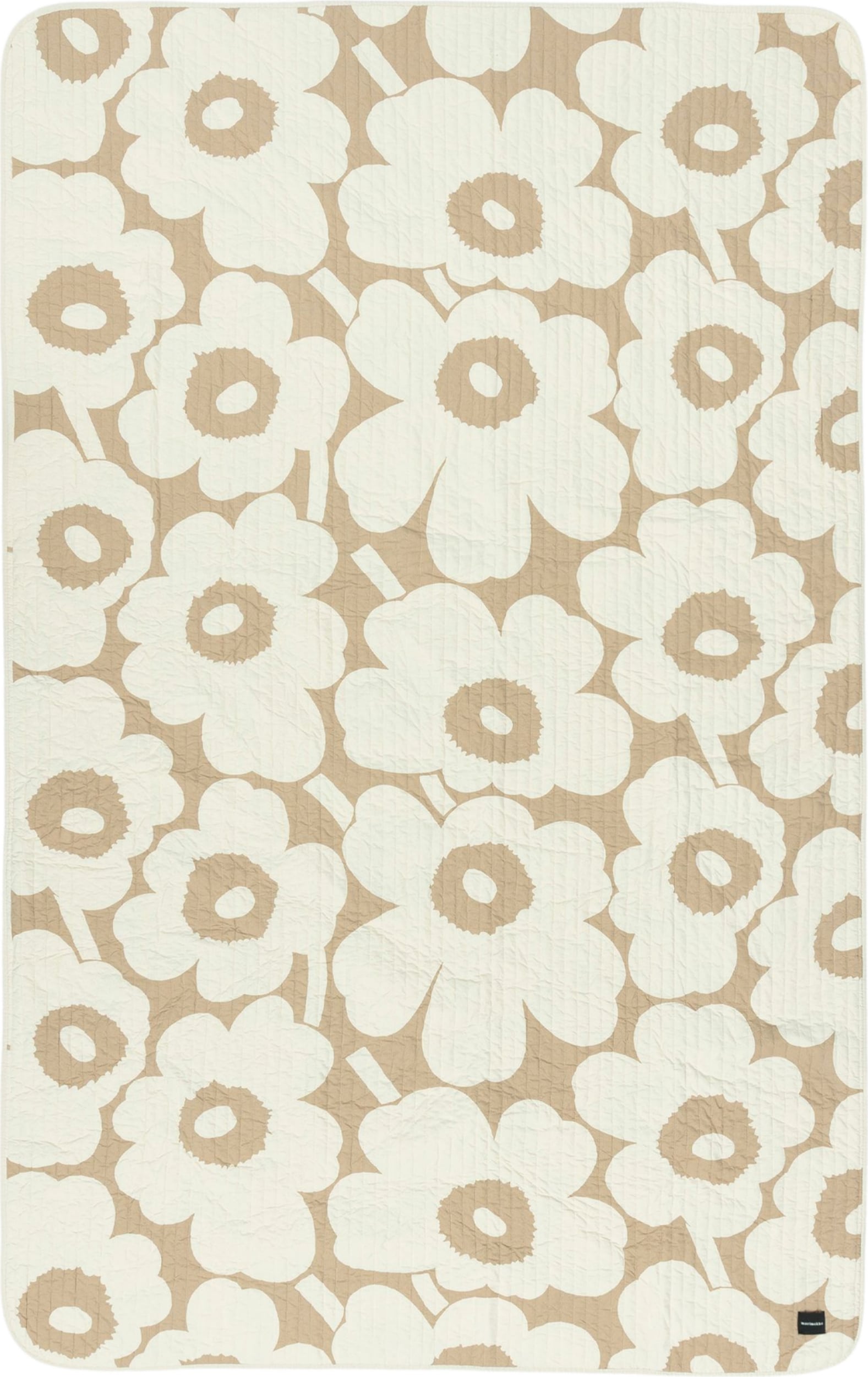 Unikko Tagesdecke 160 x 260 cm, weiß-beige gesteppt