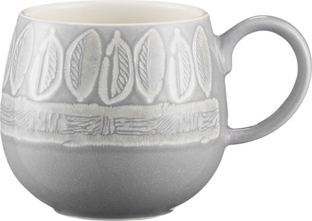 Impressions Grey Leaf Becher 350 ml, grau