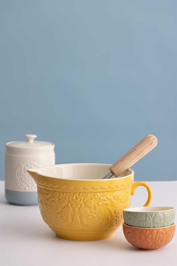 Jarra para masa de crepes Home To Roost, 2,3 L, amarilla