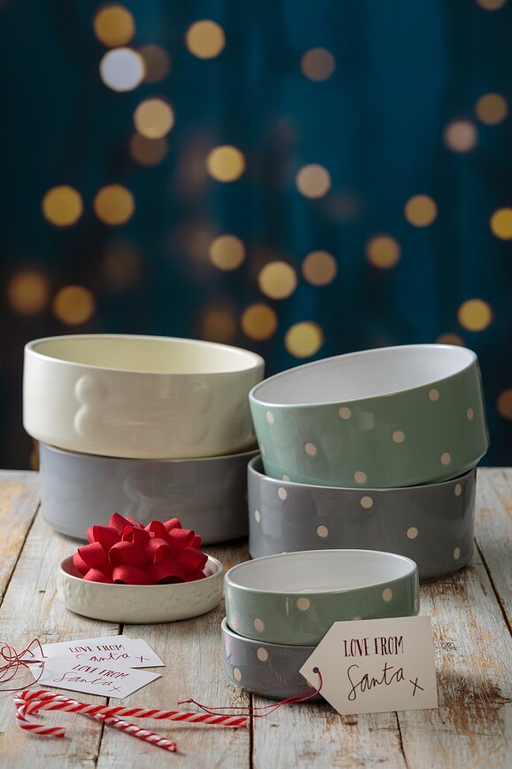 Petware Gamelle basse, 13 cm, grise