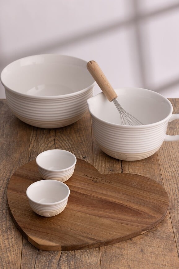 Rustic Charm Pichet à Pâte à Crêpes, 2 L, beige