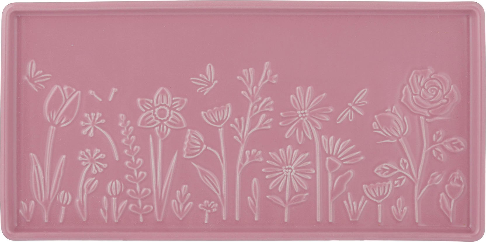 Servierplatte In The Meadow 30 x 15 cm, rosa