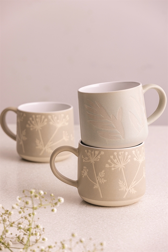 Taza Gypsophila Botanical, 400 ml, marrón