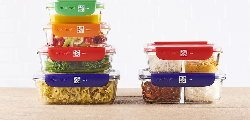 Contenedor de cristal Smart, 1 L, doble