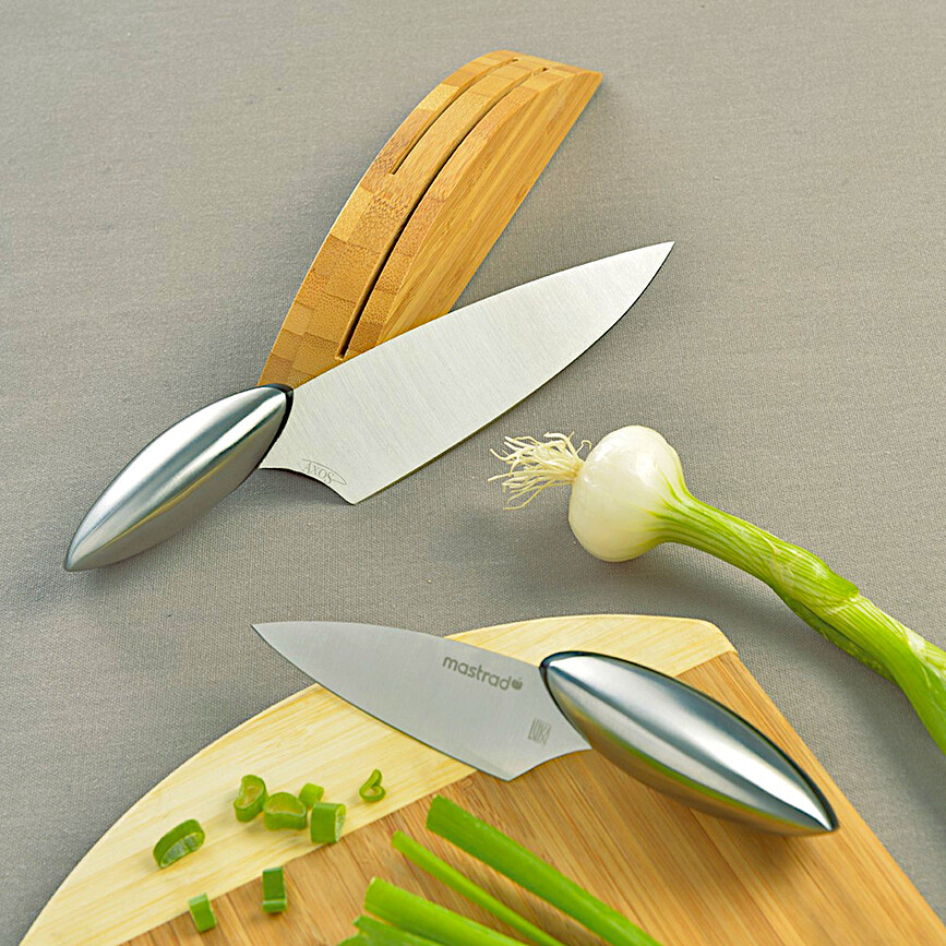 Mastrad Blok s 2 noža za sjeckanje 3-dijelni set