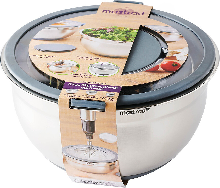 Mastrad Bols de cuisine, Lot de 3