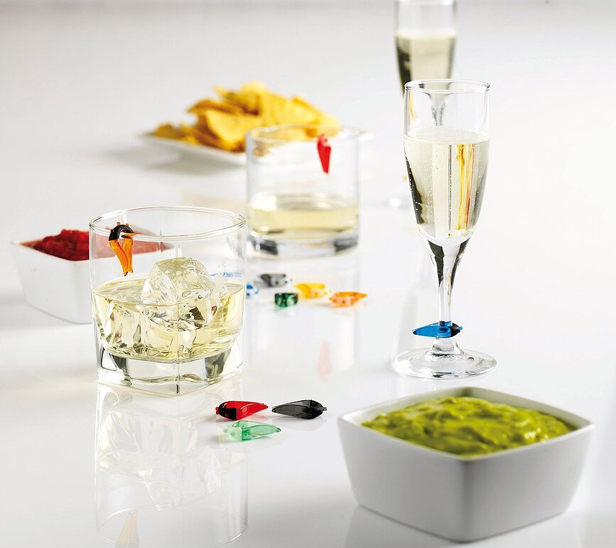 Mastrad Marque-verres, Lot de 12