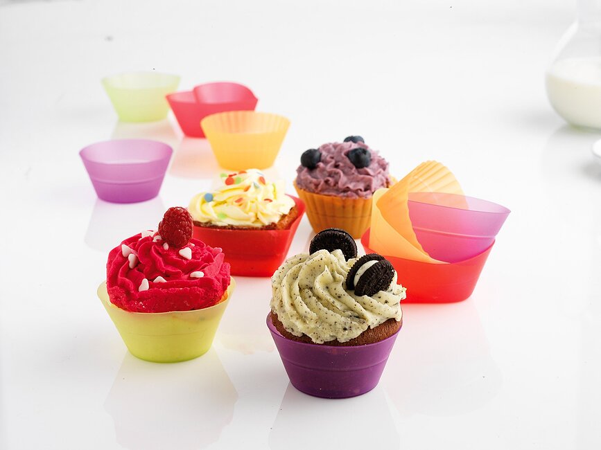 Mastrad Mini Moules à Muffins, Lot de 12