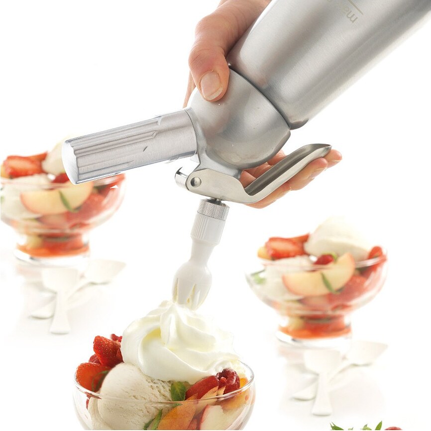 Mastrad Σιφόν για αφρό και σαντιγί, ασημί