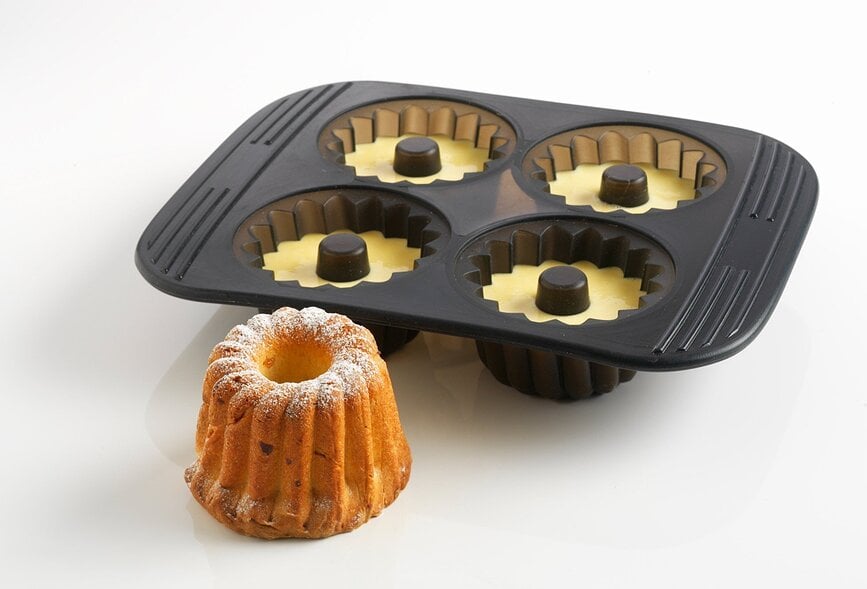 Molde para mini savarines Mastrad, 4 cavidades