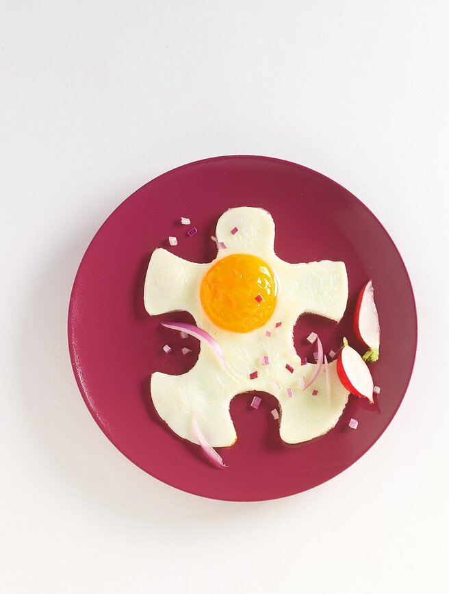 Moldes de silicona Mastrad, para huevos y tostadas, 4 unidades