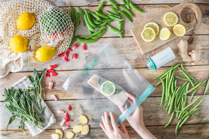 Pompe à vide Sous Vide avec sacs de cuisson, Set 11 pièces