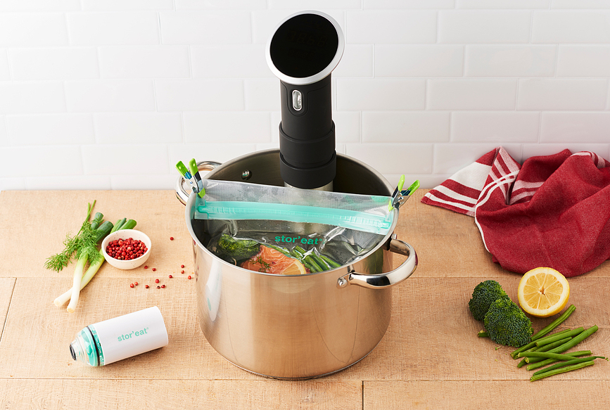 Pompe à vide Sous Vide avec sacs de cuisson, Set 11 pièces