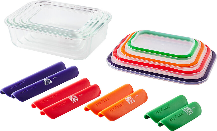 Smart Boîtes de conservation en verre, Lot de 4