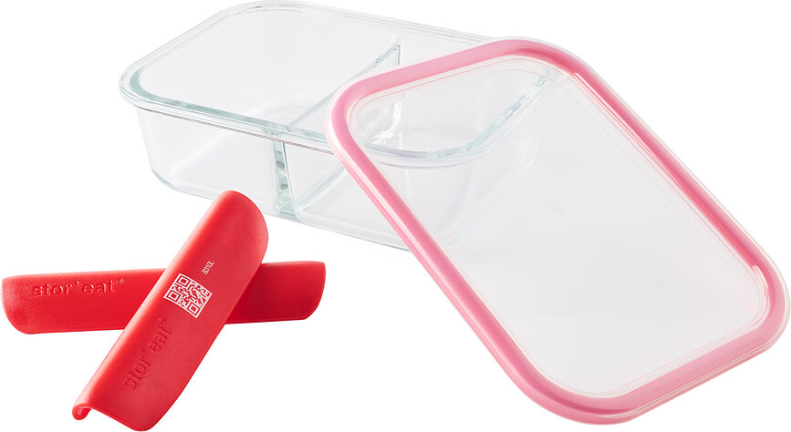 Smart Boîte de Conservation double, 1 L, en verre