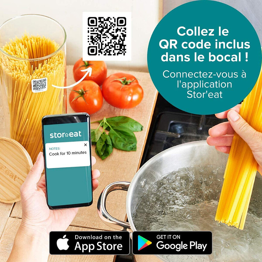 Stor'eat Boîte de Rangement de cuisine, 850 ml