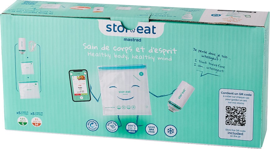 Vakuumska črpalka za Sous Vide, z vrečkami za kuhanje, 11-delni set