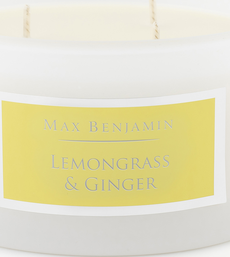 Bougie à 3 mèches, parfum Lemongrass & Ginger