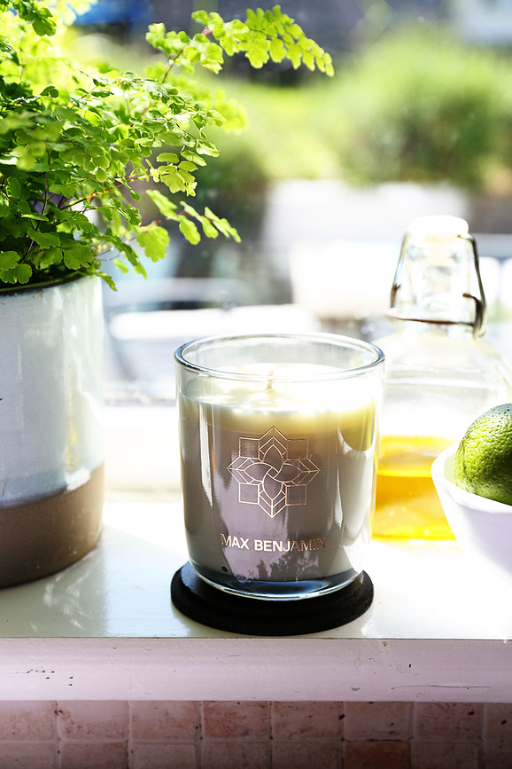 Max Benjamin Dišeča sveča Limonska trava in Ingver