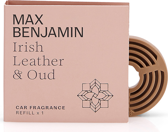 Max Benjamin Irish Leather & Oud Auto õhuvärskendaja täitekassett